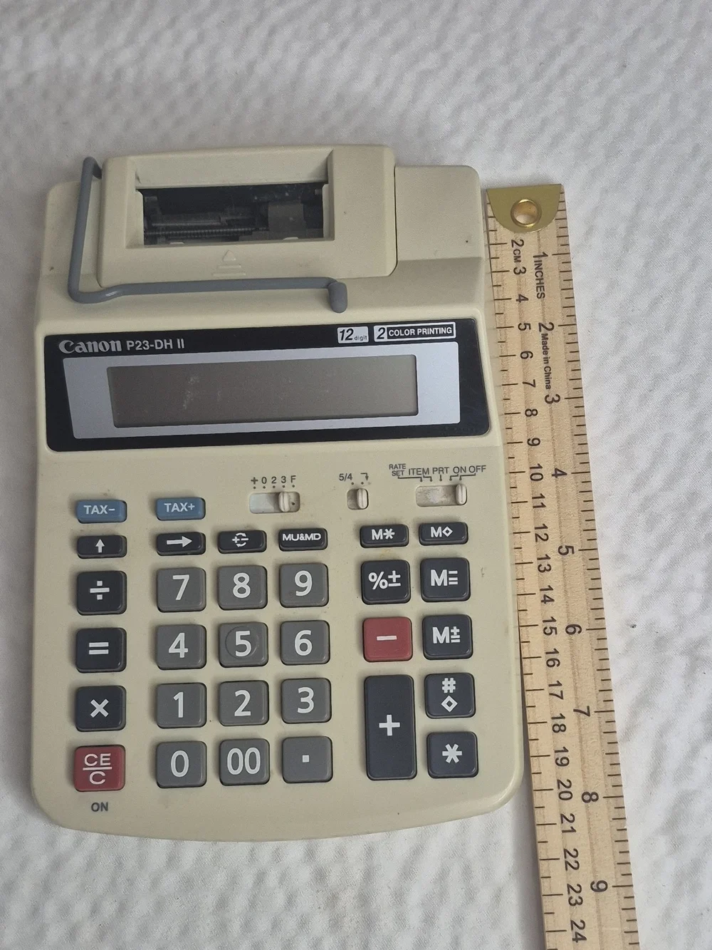 Canon P23-DH II Desktop Printing Calculator 12-Digit 2-Color Printer